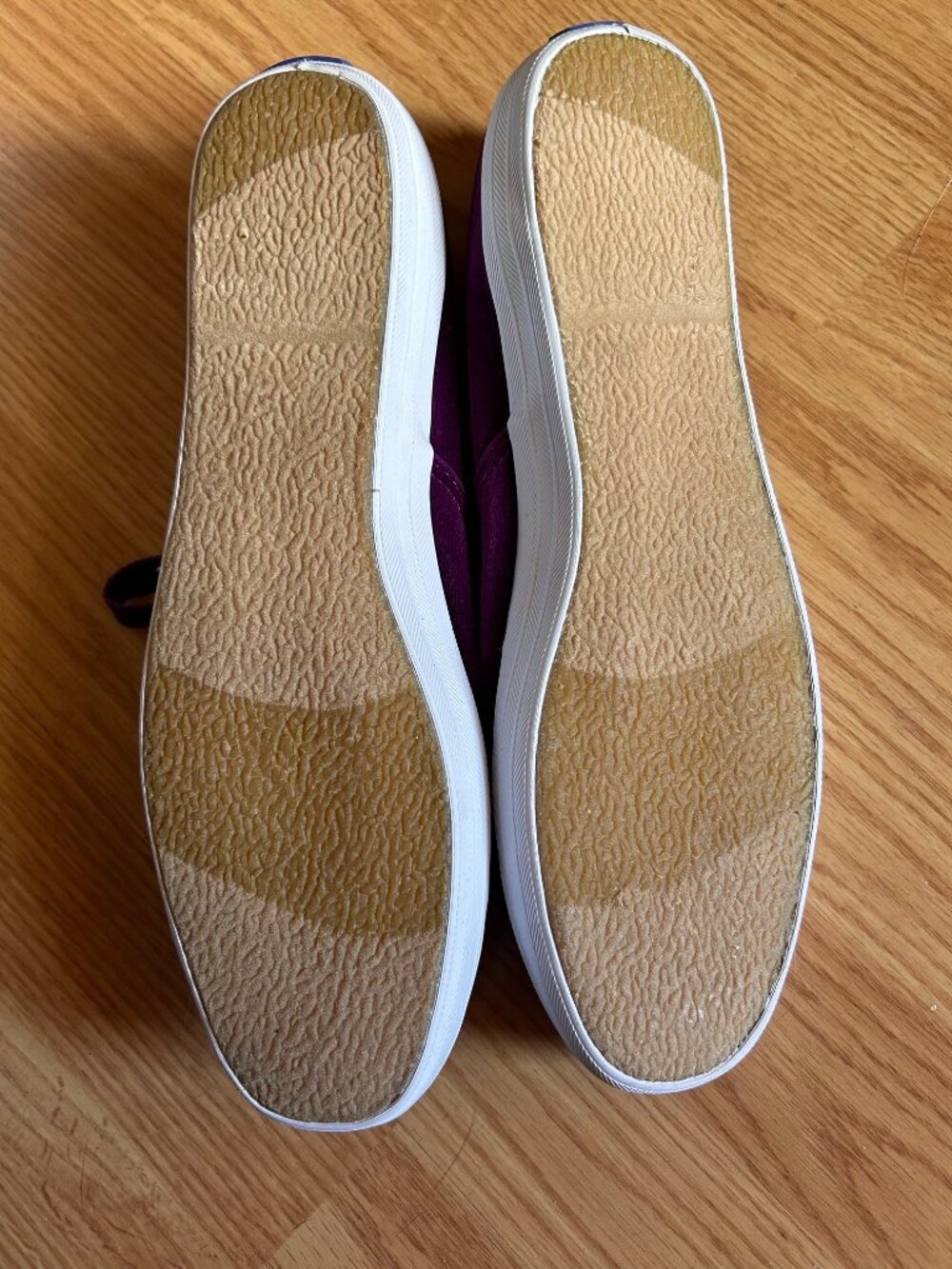 NEW Keds Purple/Plum Velvet Lace-Up Sneakers Women’s Size 10, no tags, no box - Picture 6 of 7